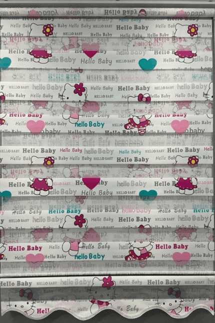 Hello Kity Desenli Zebra Stor Perde