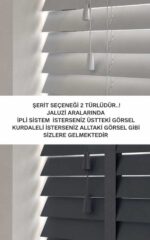 Beyaz Renk Ahşap Jaluzi Perde - Görsel 12