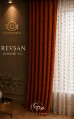 Ponponlu Keten Fon Perde Revşan - Görsel 9