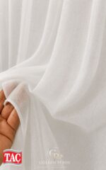 Taç Vakko Bambu Simli Tül Perde - Görsel 9