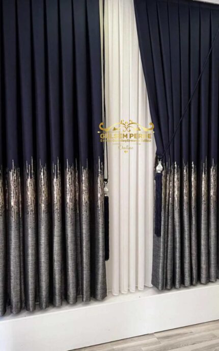 Venedik Pano Fon Perde – 4 Renk Seçenekli Dekoratif Pano Fon