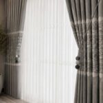 Gri Pano Fon 90x260 1/3 Sık Pileli Bir Çift Fiyatıdır