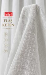 Brillant Flaşlı Keten Tül - Görsel 7