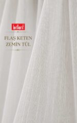 Brillant Flaşlı Keten Tül - Görsel 15