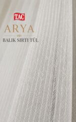Balık Sırtı Armür Düz Tül Perde - Ekru | Zarif ve Tok Duruşlu