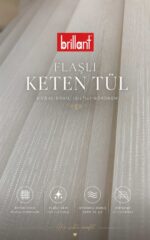 Brillant Flaşlı Keten Tül - Görsel 9