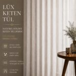 Taç Lüx Keten Tül Perde