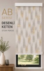 AB Serisi Desenli Stor