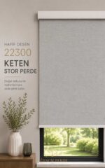 22300 Hafif Desenli Stor