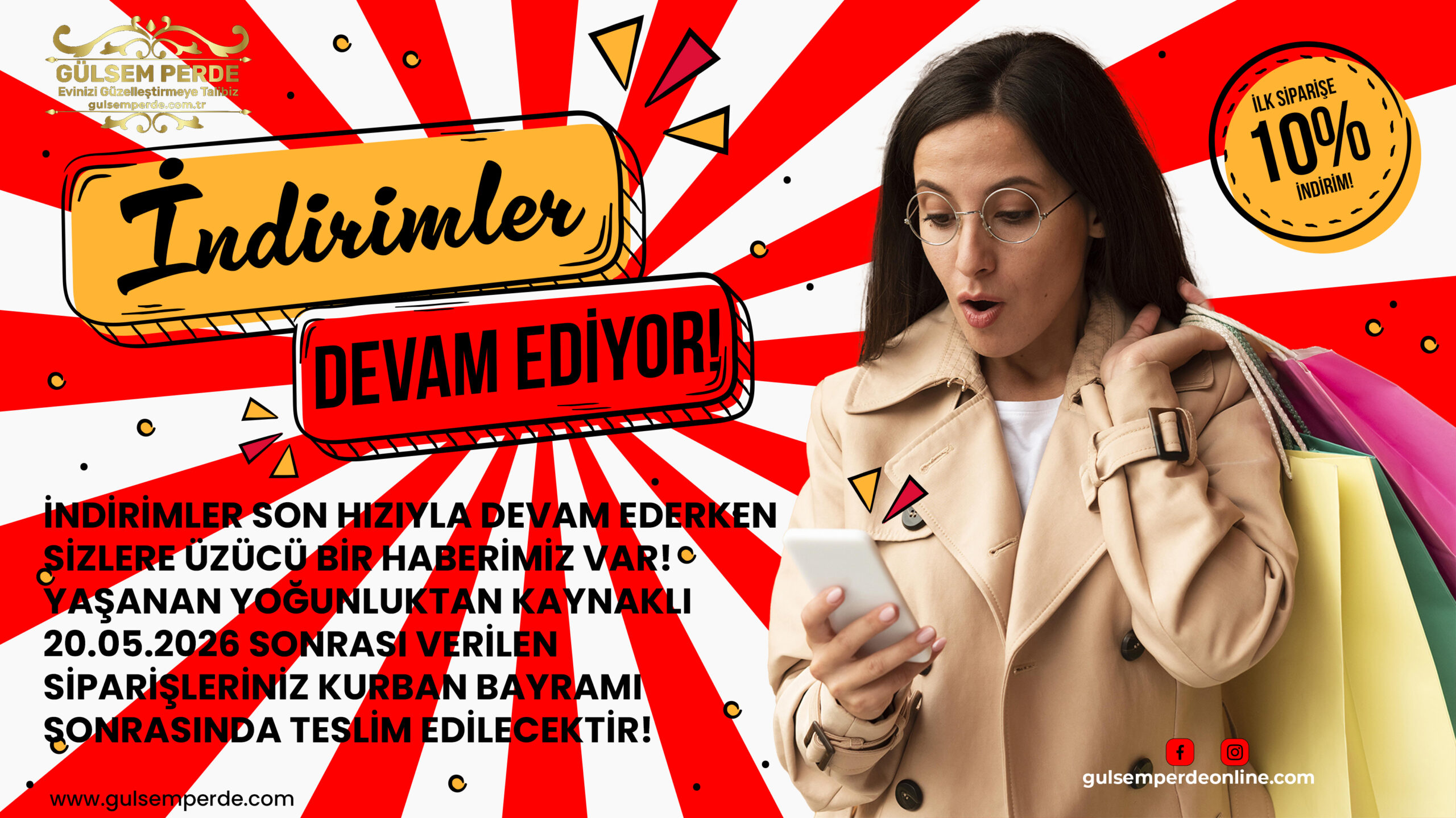 BAYRAM SONUNA SİPARİŞ