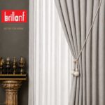 Brillant Taş Rengi Keten Fon Perde 044 – Özel Ölçü