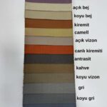 Brillant Keten Fon Perde – 1/2 Yan Pileli, Hazır Dikili