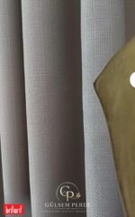 Brillant Keten Fon Perde - Görsel 10