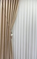 Bej Renk Fon Perde 75x260 cm – Çift Kanat Fon Perde