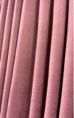 Gül Kurusu Renk Hazır Dikili Fon Perde | 80x260 cm | 1/2 Yan Pile | 1 Çift (2 Kanat) - Görsel 3