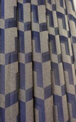 Mükemmel Kalite Ecoseli Keten Lacivert Fon Perde 90x260 cm – Çift Kanat - Görsel 4