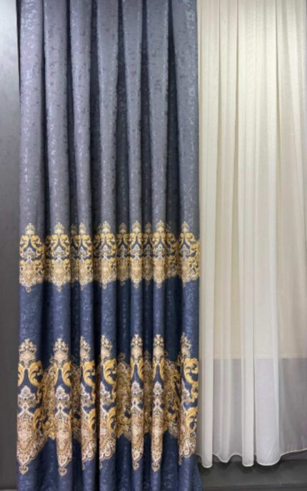 Hazır Dikili 2 Adet Fon Perde 90x260 cm | 1 Çift (2 Kanat) | Teşhir Ürünü