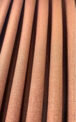 Taba Kiremit Renk Hazır Dikili Fon Perde | 80x260 cm | 1/2 Yan Pile | 1 Çift (2 Kanat) - Görsel 3